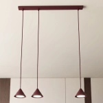 Lampa wisząca ELIT 3 BURGUNDY 1813/3 EMIBIG - zdjęcie dodatkowe 1