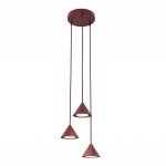 Lampa wisząca ELIT 3 PREMIUM BURGUNDY 1813/3PREM EMIBIG - zdjęcie produktu