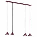 Lampa wisząca ELIT 4 BURGUNDY 1813/4 EMIBIG