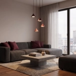Lampa wisząca ELIT 4 PREMIUM BURGUNDY 1813/4PREM EMIBIG - zdjęcie dodatkowe 1