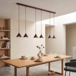 Lampa wisząca ELIT 6 BURGUNDY 1813/6 EMIBIG - zdjęcie dodatkowe 1