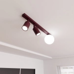 Lampa sufitowa BASTER 3 BURGUNDY OPAL 1816/3 EMIBIG - zdjęcie dodatkowe 1