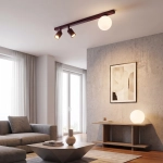 Lampa sufitowa BASTER 3 BURGUNDY OPAL 1816/3 EMIBIG - zdjęcie dodatkowe 2