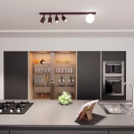 Lampa sufitowa BASTER 5 BURGUNDY OPAL 1816/5 EMIBIG - zdjęcie dodatkowe 1