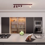 Lampa sufitowa BASTER 5 BURGUNDY TRANSPARENT 1817/5 EMIBIG - zdjęcie dodatkowe 2