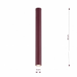 Lampa sufitowa TECNO 1XL BURGUNDY 1818/1XL EMIBIG - zdjęcie dodatkowe 6