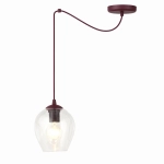Lampa wisząca LEVEL 1 BURGUNDY TRANSPARENT 1819/1 EMIBIG - zdjęcie produktu