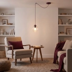 Lampa wisząca LEVEL 1 BURGUNDY TRANSPARENT 1819/1 EMIBIG - zdjęcie dodatkowe 2