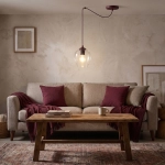 Lampa wisząca LEVEL 1 BURGUNDY TRANSPARENT 1819/1 EMIBIG - zdjęcie dodatkowe 3