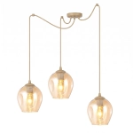Lampa wisząca LEVEL 3 MOKKA AMBER 1820/3 EMIBIG - zdjęcie produktu