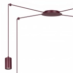 Lampa wisząca TRAKER 4 BURGUNDY 1822/4 EMIBIG - zdjęcie dodatkowe 2