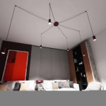 Lampa wisząca TRAKER 6 BURGUNDY 1822/6 EMIBIG - zdjęcie dodatkowe 1