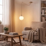 Lampa wisząca GIGI 1 MOKKA OPAL 1823/1 EMIBIG - zdjęcie dodatkowe 1