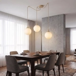 Lampa wisząca GIGI 3 MOKKA OPAL 1823/3 EMIBIG - zdjęcie dodatkowe 1