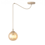 Lampa wisząca GIGI 1 MOKKA AMBER 1824/1 EMIBIG - zdjęcie produktu