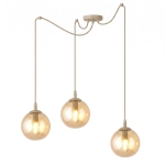 Lampa wisząca GIGI 3 MOKKA AMBER 1824/3 EMIBIG - zdjęcie produktu