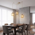 Lampa wisząca GIGI 3 MOKKA AMBER 1824/3 EMIBIG - zdjęcie dodatkowe 1