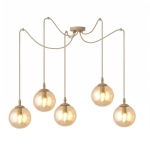 Lampa wisząca GIGI 5 MOKKA AMBER 1824/5 EMIBIG - zdjęcie produktu