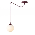 Lampa wisząca GIGI 1 BURGUNDY OPAL 1825/1 EMIBIG - zdjęcie produktu