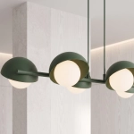 Lampa wisząca BOOM 4 OLIVE GREEN 1835/6 EMIBIG