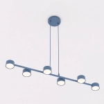 Lampa wisząca MEGARA 6 DUSTY BLUE 1842/6 EMIBIG