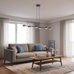 Lampa wisząca MEGARA 6 DUSTY BLUE 1842/6 EMIBIG