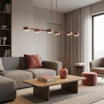 Lampa wisząca MEGARA 6 CORAL 1843/6 EMIBIG