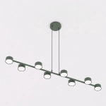 Lampa wisząca MEGARA 8 OLIVE GREEN 1844/8 EMIBIG