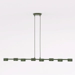 Lampa wisząca MEGARA 8 OLIVE GREEN 1844/8 EMIBIG