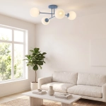Lampa sufitowa ROMA 4 DUSTY BLUE OPAL 1845/4 EMIBIG