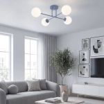 Lampa sufitowa ROMA 4 DUSTY BLUE OPAL 1845/4 EMIBIG
