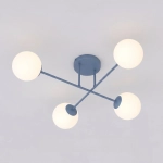 Lampa sufitowa ROMA 4 DUSTY BLUE OPAL 1845/4 EMIBIG