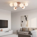 Lampa sufitowa ROMA 6 CORAL OPAL 1846/6 EMIBIG