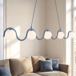 Lampa wisząca SINUS 5 DUSTY BLUE 1848/5 EMIBIG