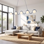 Lampa wisząca SINUS 5 DUSTY BLUE 1848/5 EMIBIG