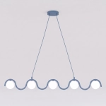 Lampa wisząca SINUS 5 DUSTY BLUE 1848/5 EMIBIG