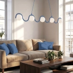 Lampa wisząca SINUS 5 DUSTY BLUE 1848/5 EMIBIG