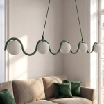 Lampa wisząca SINUS 5 OLIVE GREEN 1850/5 EMIBIG