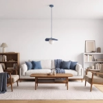 Lampa wisząca FLORA 1 DUSTY BLUE 1866/1 EMIBIG