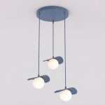 Lampa wisząca FLORA 3 DUSTY BLUE 1866/3 EMIBIG