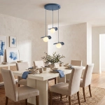 Lampa wisząca FLORA 3 DUSTY BLUE 1866/3 EMIBIG