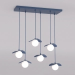 Lampa wisząca FLORA 6 DUSTY BLUE 1866/6 EMIBIG