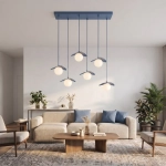 Lampa wisząca FLORA 6 DUSTY BLUE 1866/6 EMIBIG