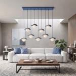 Lampa wisząca FLORA 9 DUSTY BLUE 1866/9 EMIBIG