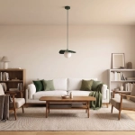 Lampa wisząca FLORA 1 OLIVE GREEN 1867/1 EMIBIG