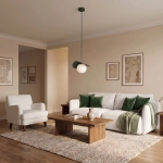 Lampa wisząca FLORA 1 OLIVE GREEN 1867/1 EMIBIG