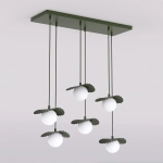Lampa wisząca FLORA 6 OLIVE GREEN 1867/6 EMIBIG