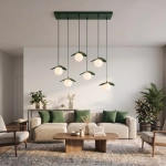Lampa wisząca FLORA 6 OLIVE GREEN 1867/6 EMIBIG