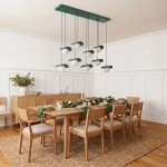 Lampa wisząca FLORA 9 OLIVE GREEN 1867/9 EMIBIG