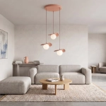 Lampa wisząca FLORA 3 CORAL 1868/3 EMIBIG